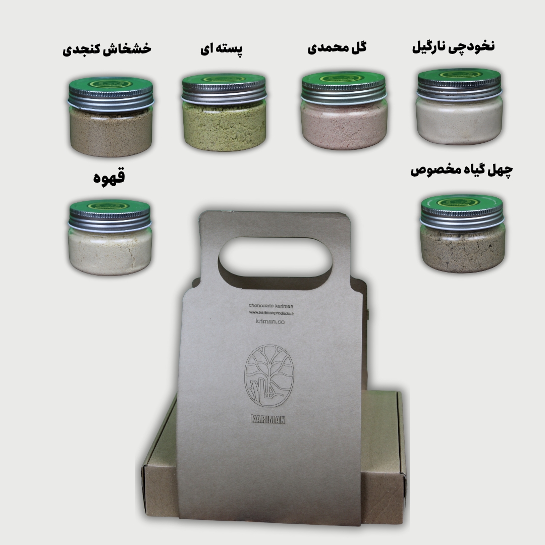 پکیج هدیه قاووت(قُوَتو) 6 عددی وزن 1000 گرم